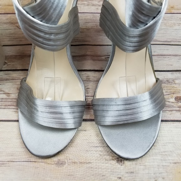 JACQUELINE FERRAR Silver Strappy High Heel Sandals - Picture 4 of 8